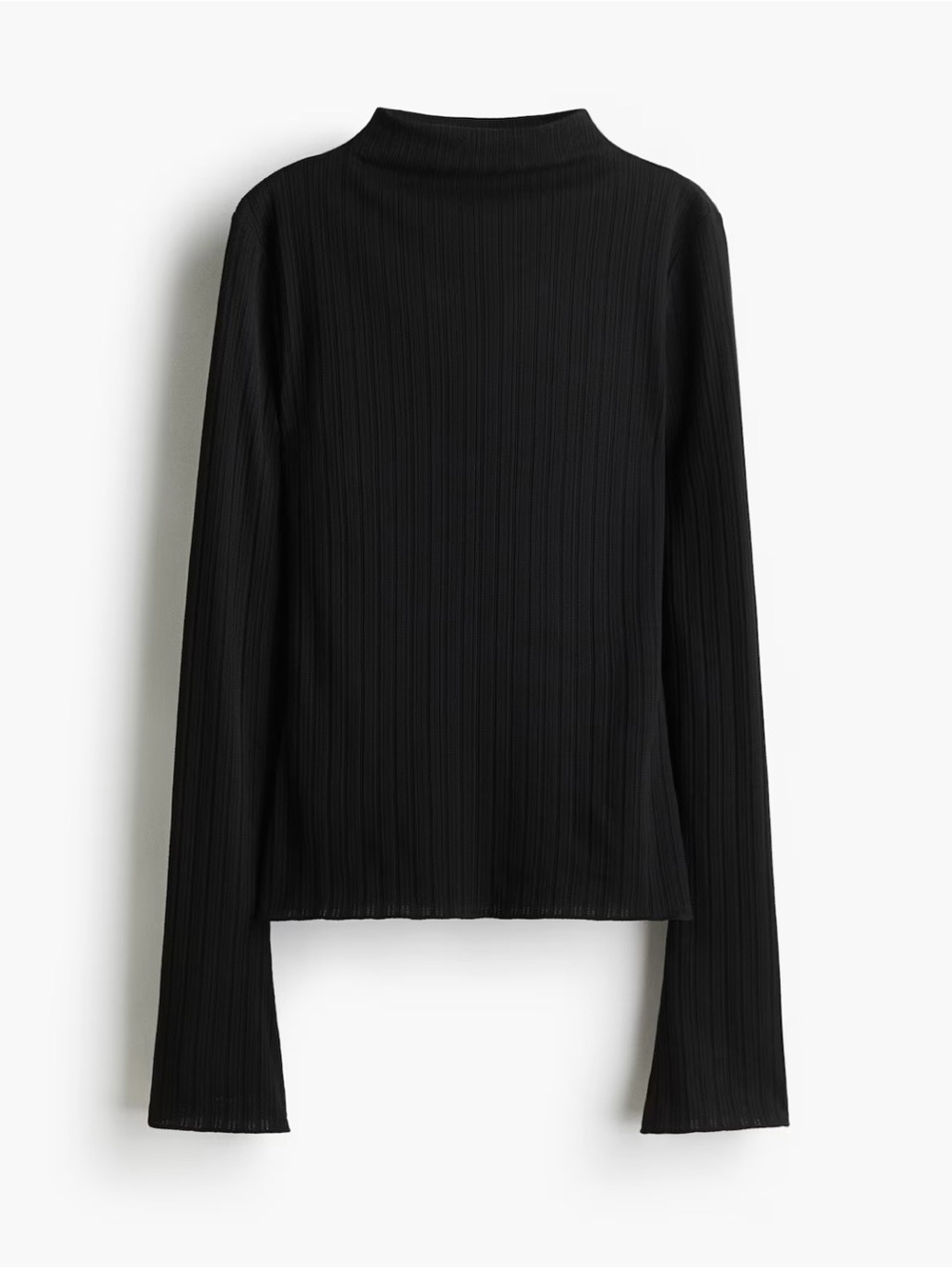 RIVBED MOCK NEVK LONG SLEEVE